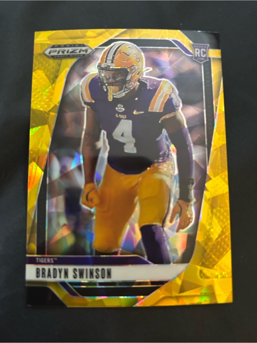 Panini Prizm Trading Card - Yellow & Purple